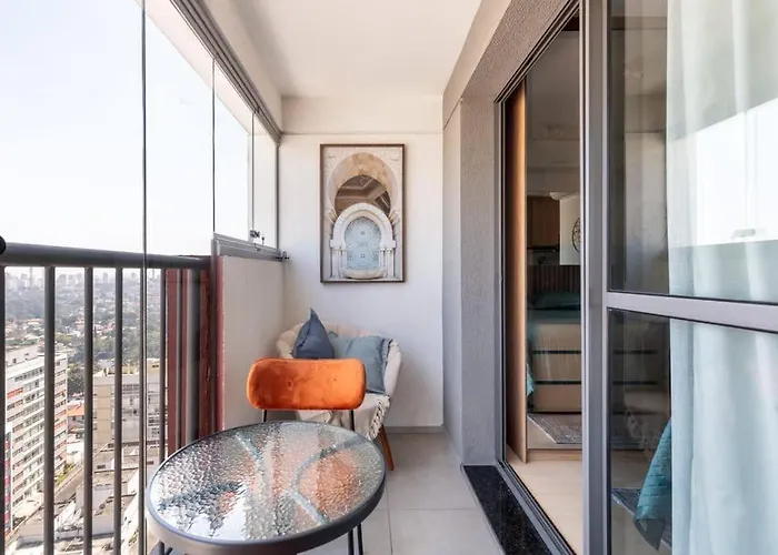 Studio Novo Proximo A Paulista, Metro E Augusta Andar Alto Com Vista
